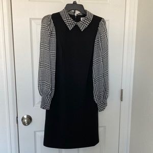 Long sleeve print dress